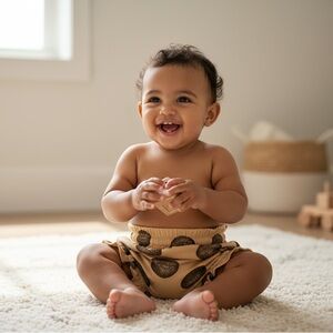 NWT KATE QUINN Football Print Bummies 12/18M